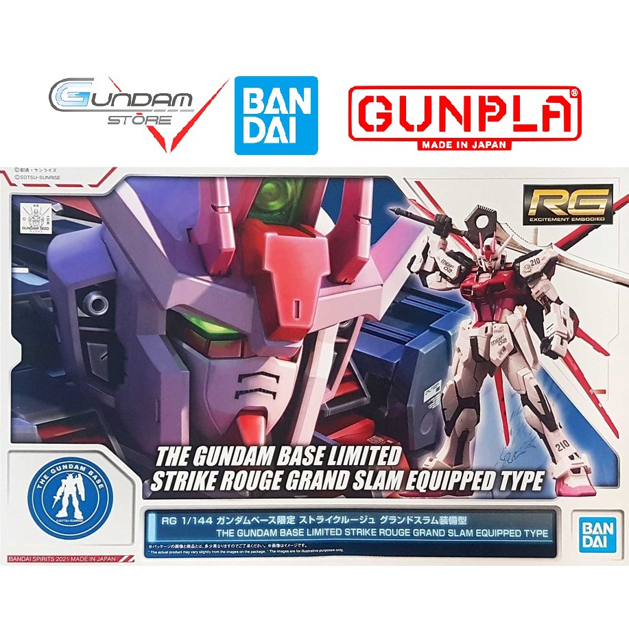 Mô Hình Lắp Ráp RG Strike Rouge Grand Slam Gundam Base Limited Bandai 1/144 Đồ Chơi Anime Nhật