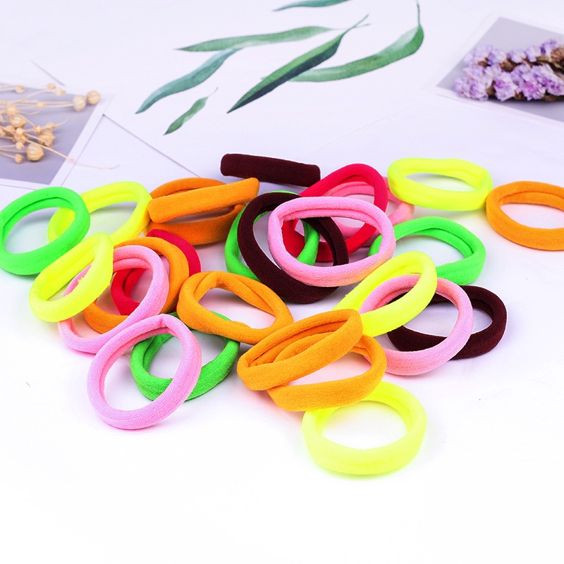 Bộ 10 Dây Cột Tóc Co Giãn Tốt Thời Trang Xinh Xắn