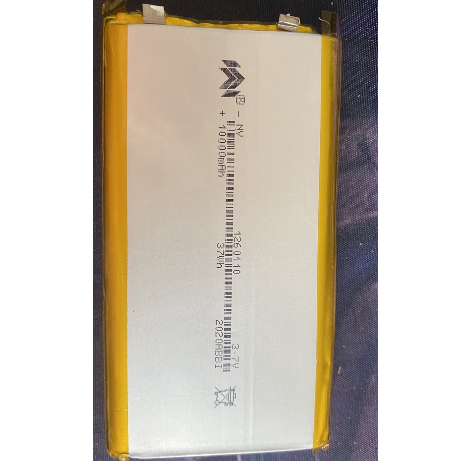 Pin sạc Lithium Polymer LiPo 3.7V 10000mAh 1260100-1260110  37Wh chế pin sạc dự phòng  có mạch bảo vệ