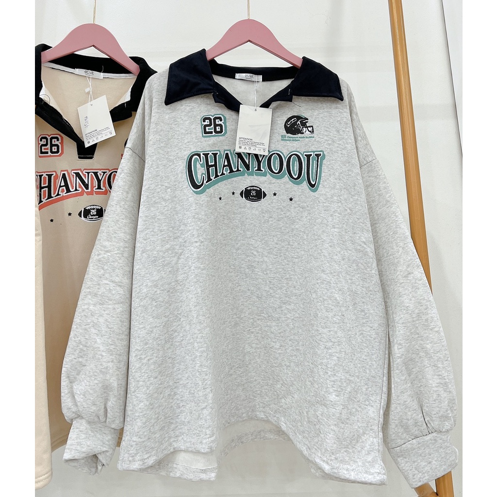 Áo Thun Polo Nam Nữ Dài Tay Form Rộng Số 26 Vải Dày Mịn Thoáng Mát Thiết Kế Thời Trang Kiểu Dáng Năng Động