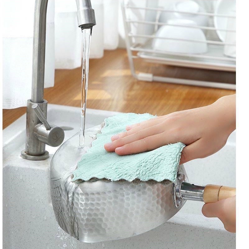 Khăn Lau Đa Năng Siêu Thắm Hút 15x25.Lau Chen Bác,Đĩa…