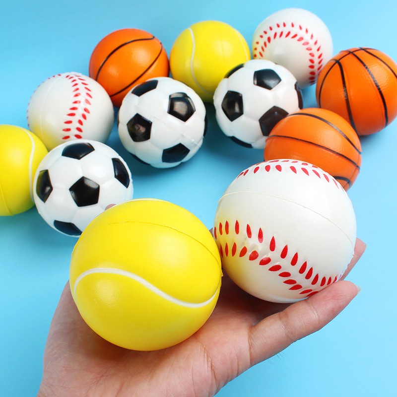 Bóng Nẩy Đàn Hồi Cao Su Bóng Đá Cao Cấp Nhiều Mẫu Squishy cứng