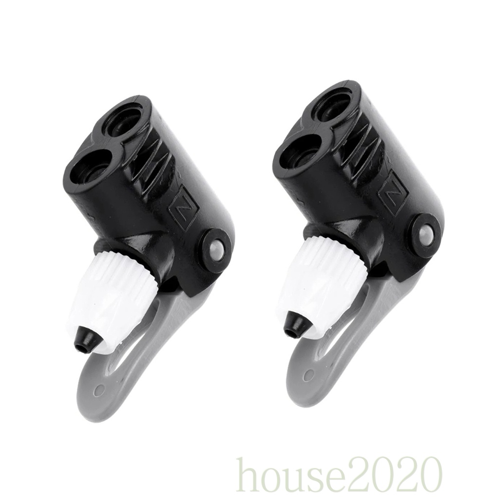 Set 2 đầu nối van bơm bằng nhựa nhỏ gọn tiện dụng để bơm hơi cho xe đạp 2020