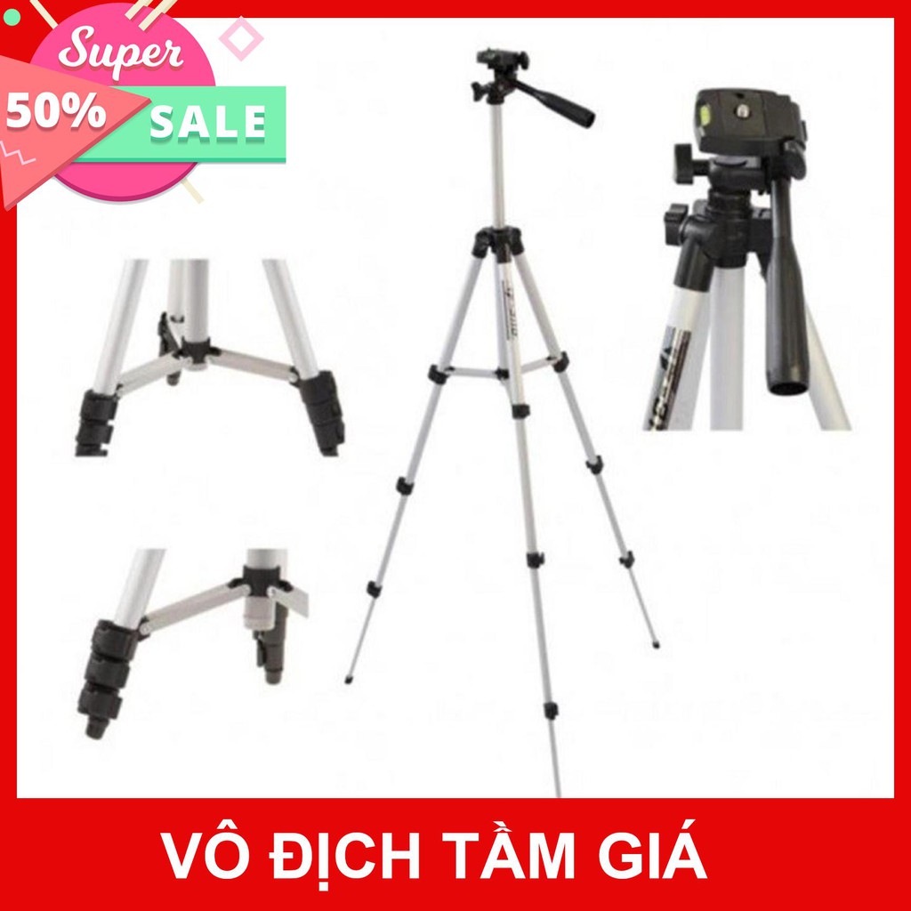[Siêu Rẻ]  Giá đỡ chụp ảnh điện thoại tripod 3 chân tương thích với nhiều dòng máy