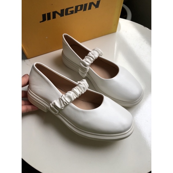 Giày Lolita quai chun Giày Búp Bê Mary Jane Quai Chun Bèo và quai cài Ngang