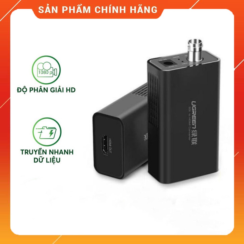 Bộ chuyển đổi BNC 3G/SDI to HDMI hỗ trợ full HD 1080P Ugreen 40965 - Hàng Chính Hãng