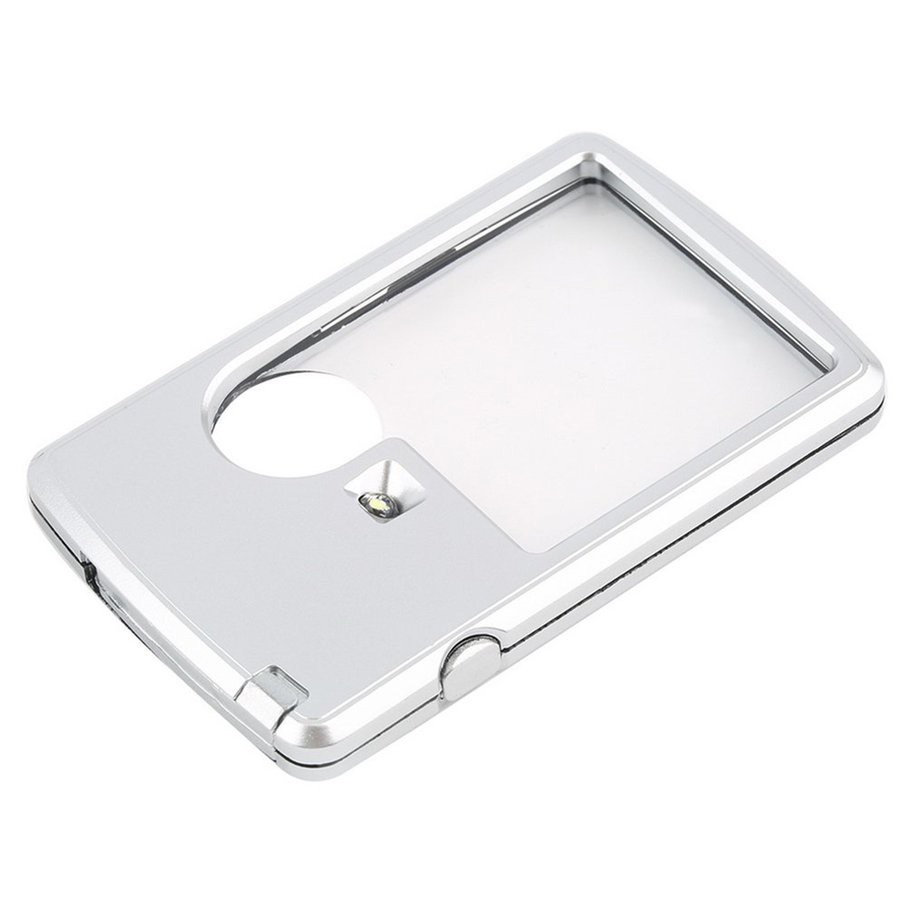 Kính lúp có đèn LED hỗ trợ cho thợ kim hoànGIADUNGTONGKHO1Kính Lúp 3x-6x Thích Hợp Đèn Vỏ Da Kèm Hộp Đựng Tiện Dụng