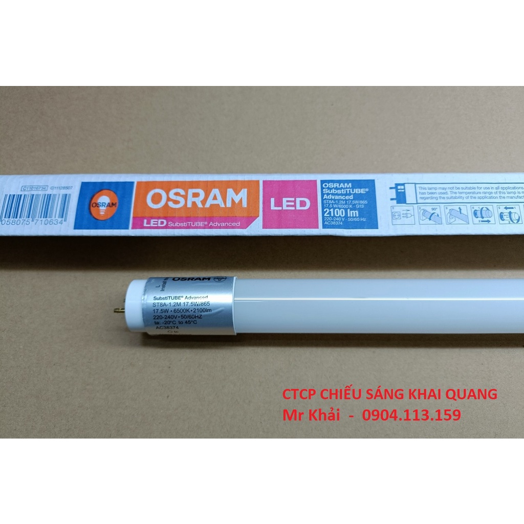 Bóng tuýp led OSRAM ST8A-1.2m-17.5W-865 dài 1.2m