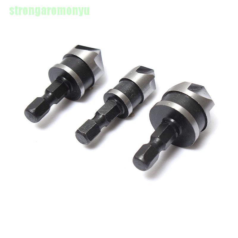 Bộ 3 Mũi Khoan Lục Giác Cho Vật Liệu Gỗ / Kim Loại