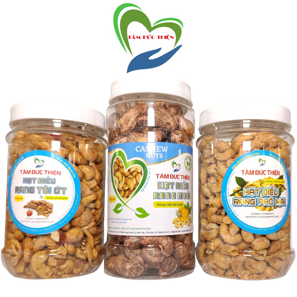 Combo Hạt Điều Đặc Biệt Chất Lượng Cao[Nguyên Liệu Sạch]Tâm Đức Thiện