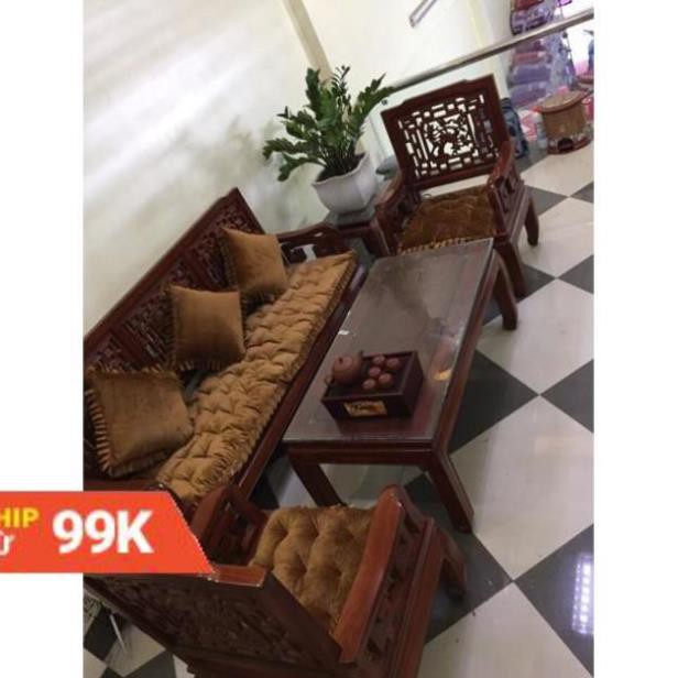 (chọn mẫu) Trọn bộ ghế sofa nỉ nhung sang trọng mẫu mới 2019 .