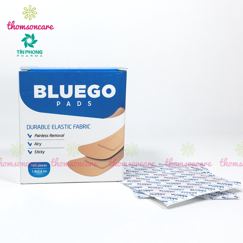 Băng vết thương cá nhân Bluego - Băng y tế, sơ cứu vết thương, đứt tay, che mụn