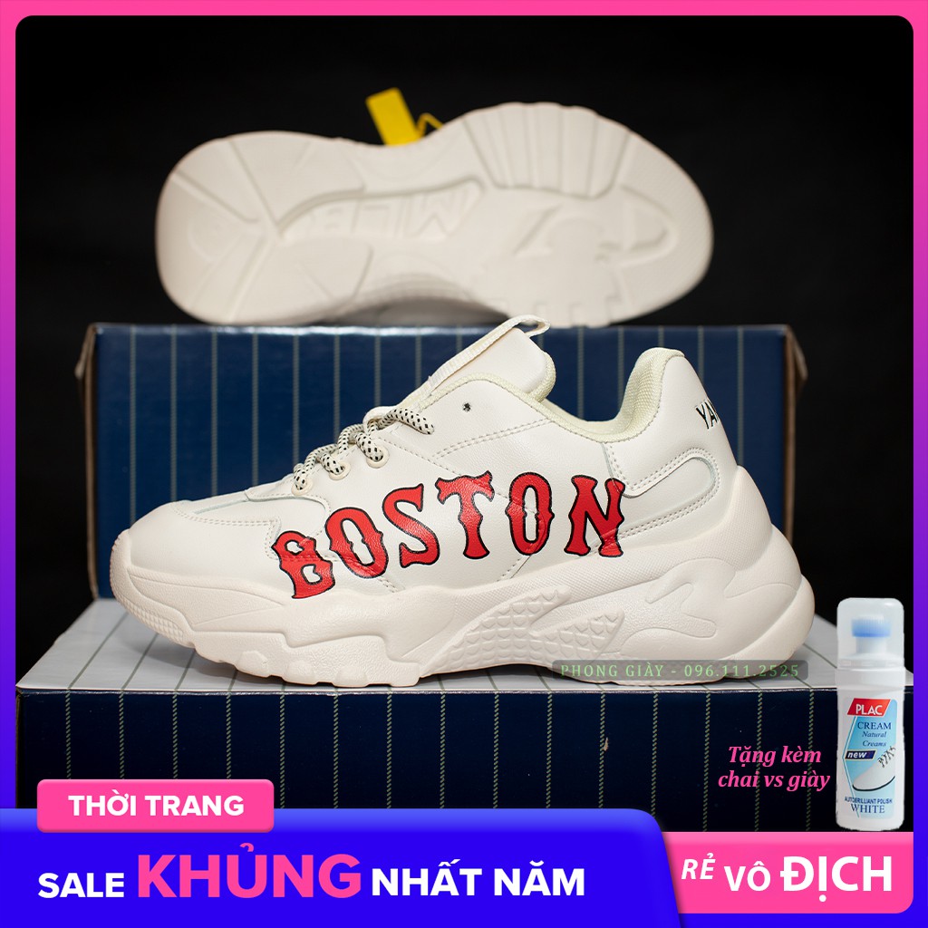 [Mã WAST10K giảm 10K đơn từ 50k] GIÀY SNEAKER NAM NỮ MLB CHỮ ĐỎ BOSTON | BigBuy360 - bigbuy360.vn