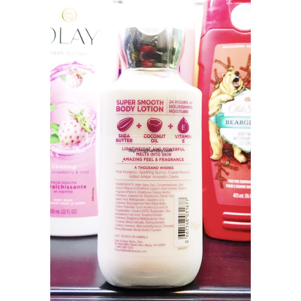 Sữa dưỡng thể Bath & Body Works A Thousand Wishes Body Lotion 236 ml - 8 fl oz