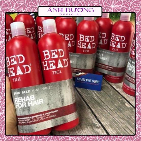 Cặp dầu gội xả Tigi đỏ Bed Head , dầu gội xả phục hồi 3 cấp độ 750ml - anhduong.official.vn