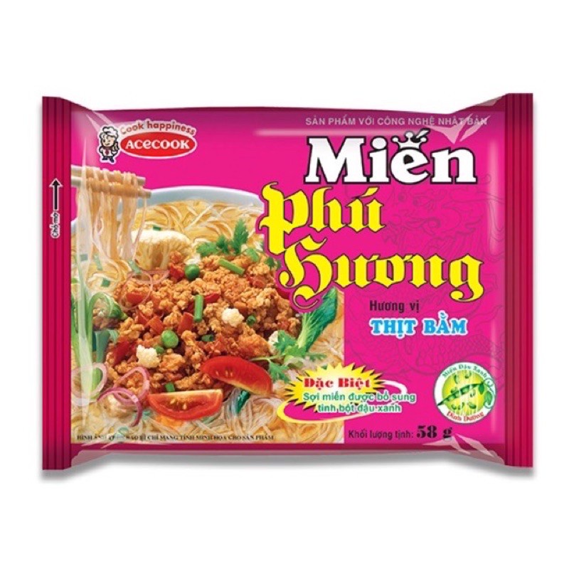 Miến phú hương gói 58g  Sườn heo/ Thịt bằm/Lẩu thái | BigBuy360 - bigbuy360.vn