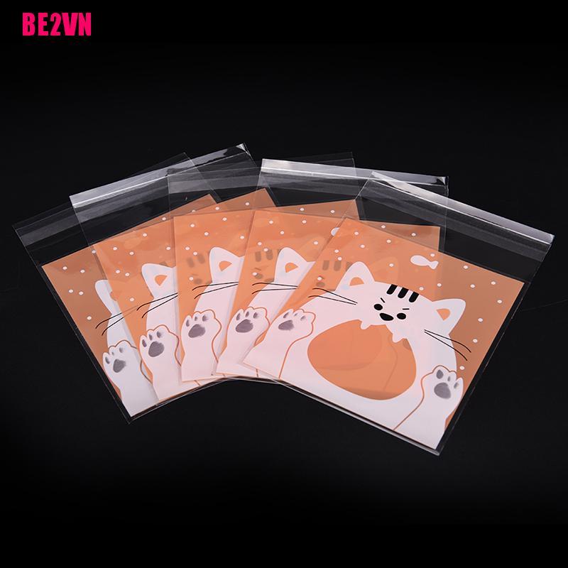 Set 100 Túi Nhựa Đựng Bánh Kẹo In Hình Động Vật Dễ Thương Xinh Xắn | BigBuy360 - bigbuy360.vn