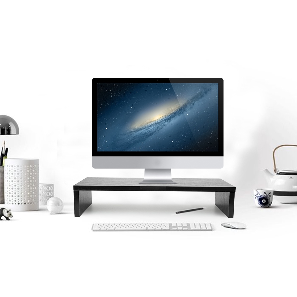 Kệ gỗ để màn hình máy tính FANSI.MOSTA-001 | D50 x R20 x C8cm | nâng màn hình lên đến 8cm | Giảm đau cổ