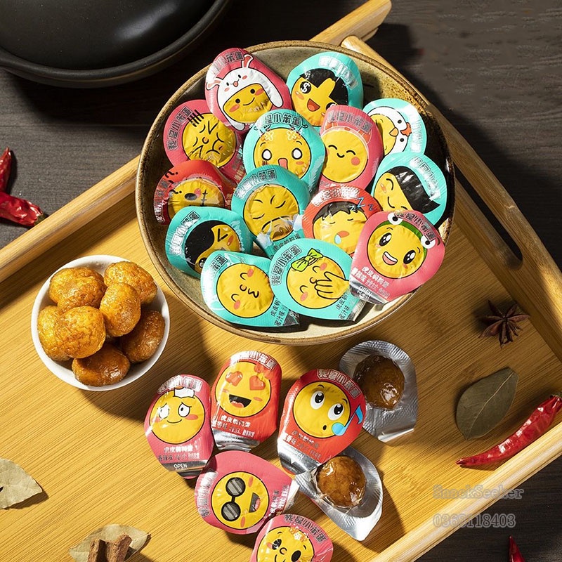 TRỨNG CÚT SỐT CAY THƠM - TRỨNG CÚT CHIÊN - SNACKSEEKER - ĐỒ ĂN VẶT TRUNG QUỐC