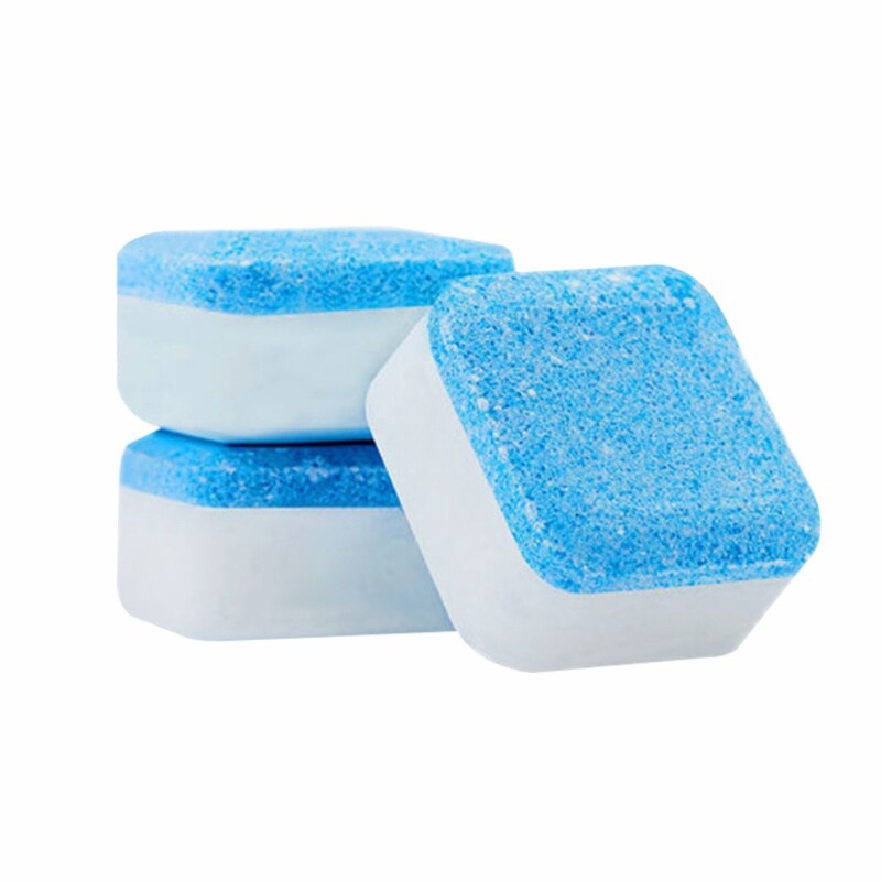 Viên tẩy lồng máy giặt Hộp 12 viên tẩy rữa mọi vết bẩn nhanh chóng cho máy giặt cửa ngang cửa trên hòa tan trong nước