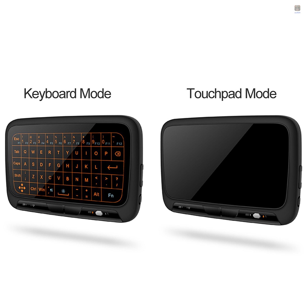 Bàn Phím Không Dây H18 + 2.4GHz Có Đèn Nền Cảm Ứng Cho Smart TV Android TV Box PC Laptop