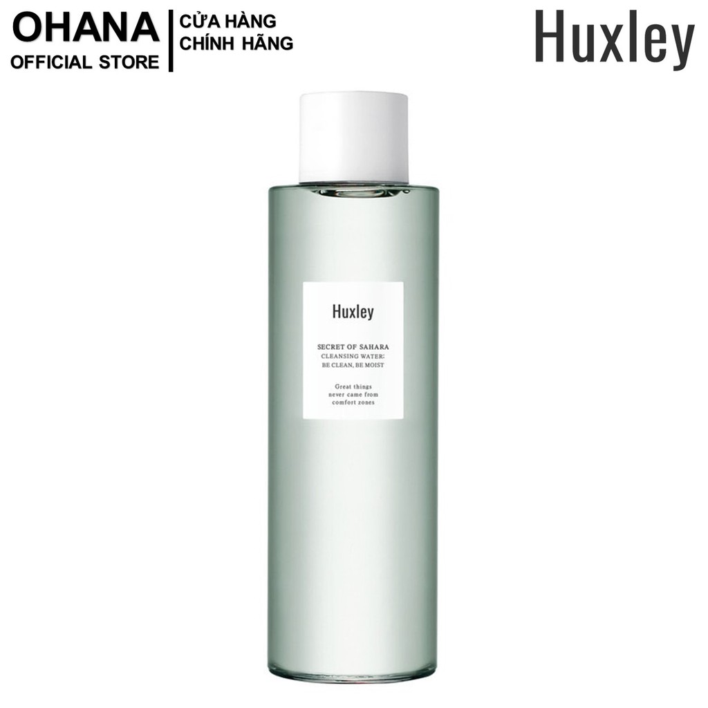 Nước Tẩy Trang Dưỡng Ẩm Huxley Chiết Xuất Xương Rồng Huxley Cleansing Water; Be Clean, Be Moist 200ml - Fullsize