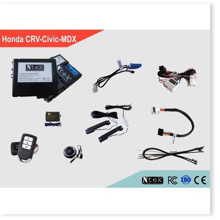 Bộ SmartKey cho xe Honda Acura KÍCH NỔ XE BẰNG IPHONE hãng NTEK Malaysia - Tặng 1xCam Lùi Siêu Nét ,1x vorcher của shop