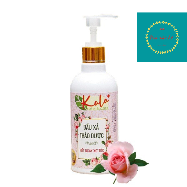 DẦU XẢ THẢO DƯỢC HẾT XƠ TÓC/ PHỤC HỒI TÓC KALA  chai 300ml kết hợp bồ kết và vỏ bưởi