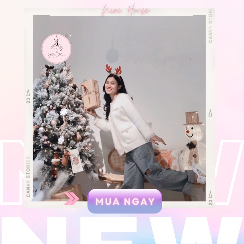 Áo dạ Tweed nữ phong cách tiểu thư - Áo khoác nữ đẹp sang chảnh | BigBuy360 - bigbuy360.vn