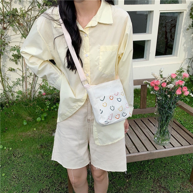 ENVIROSAX dễ thương thêu túi nhỏ đeo vai túi chéo đơn giản túi điện thoại di động học sinh