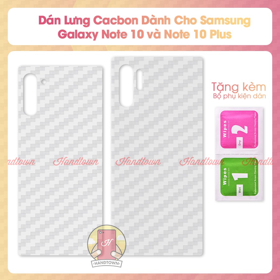 Miếng dán lưng cacbon Samsung Galaxy Note 10 / Note 10 Plus