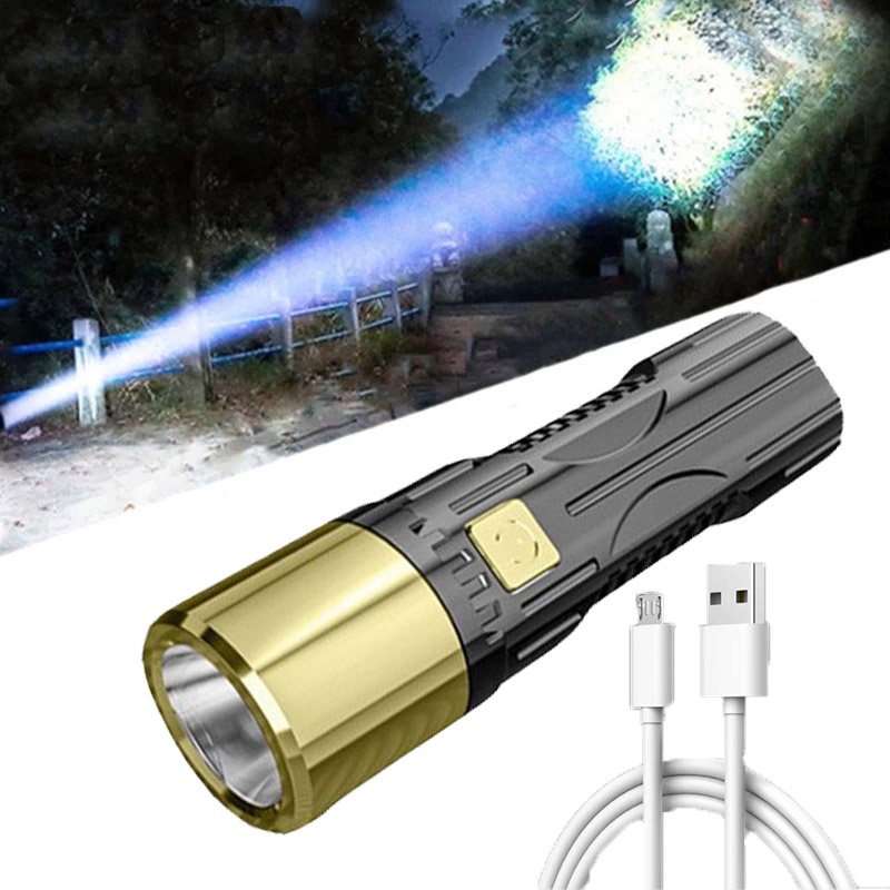 Đèn Pin Khẩn Cấp Cầm Tay 3 Tốc Độ Có Thể Điều Chỉnh Độ Sáng Tiện Dụng Cho Gia Đình/Ngoài Trời