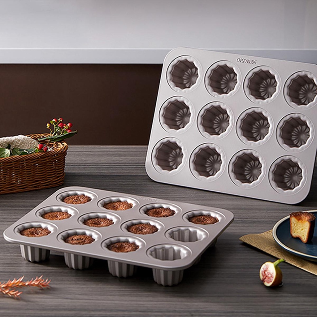 AUGUSTINA Khuôn Làm Bánh Muffin Bằng Thép Carbon
