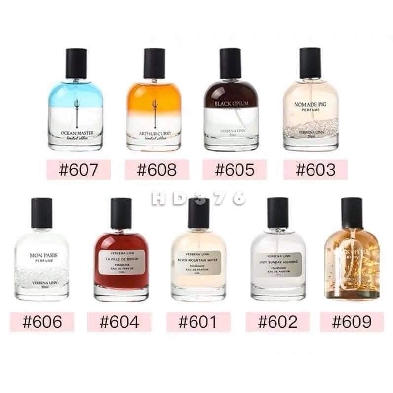 Nước Hoa Unisex Verbena Linn Fragrance Eau De Parfum, Nước hoa nam nữ lưu hương lâu 50ml - Trang Trần Cosmetics
