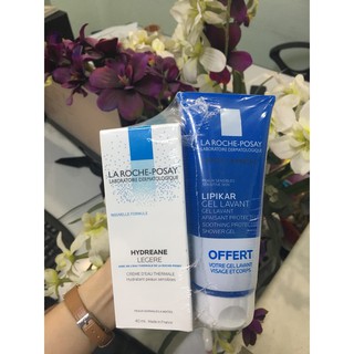 Kem Dưỡng Ẩm La Roche-Posay Hydreane Legere tặng kèm sữa tắm