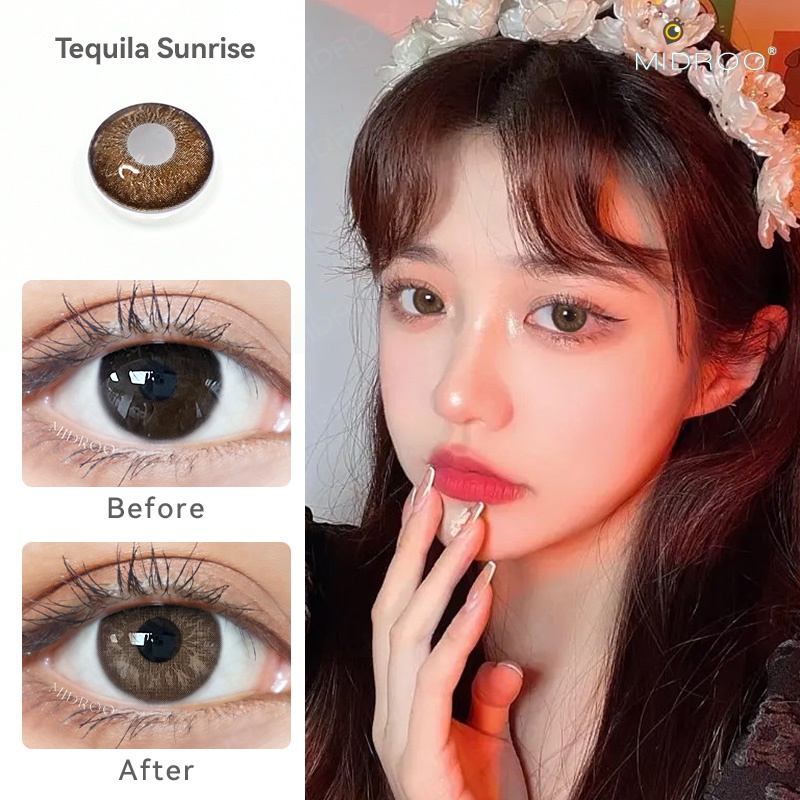 Kính áp tròng Midroo cocktail 14.2mm mềm mại thoải mái