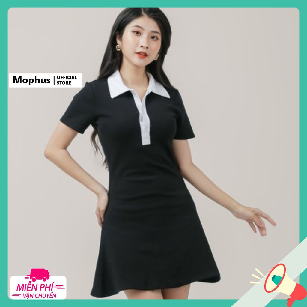 Đầm polo body nữ tay ngắn xinh yêu, váy polo nữ đi dự tiệc vải cá sấu Mophus MA009 | BigBuy360 - bigbuy360.vn