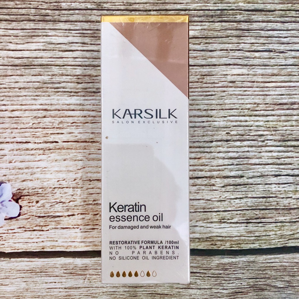 Tinh dầu dưỡng tóc Karsilk Keratin Essence Oil cho tóc khô hư tổn 100ml