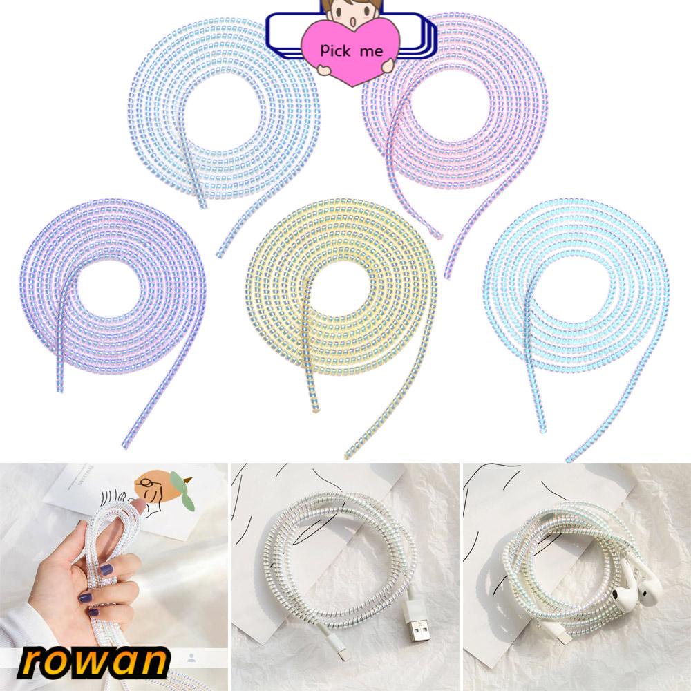Dây quấn bảo vệ tai nghe / dây cáp sạc điện thoại màu laser 1.55m tiện dụng