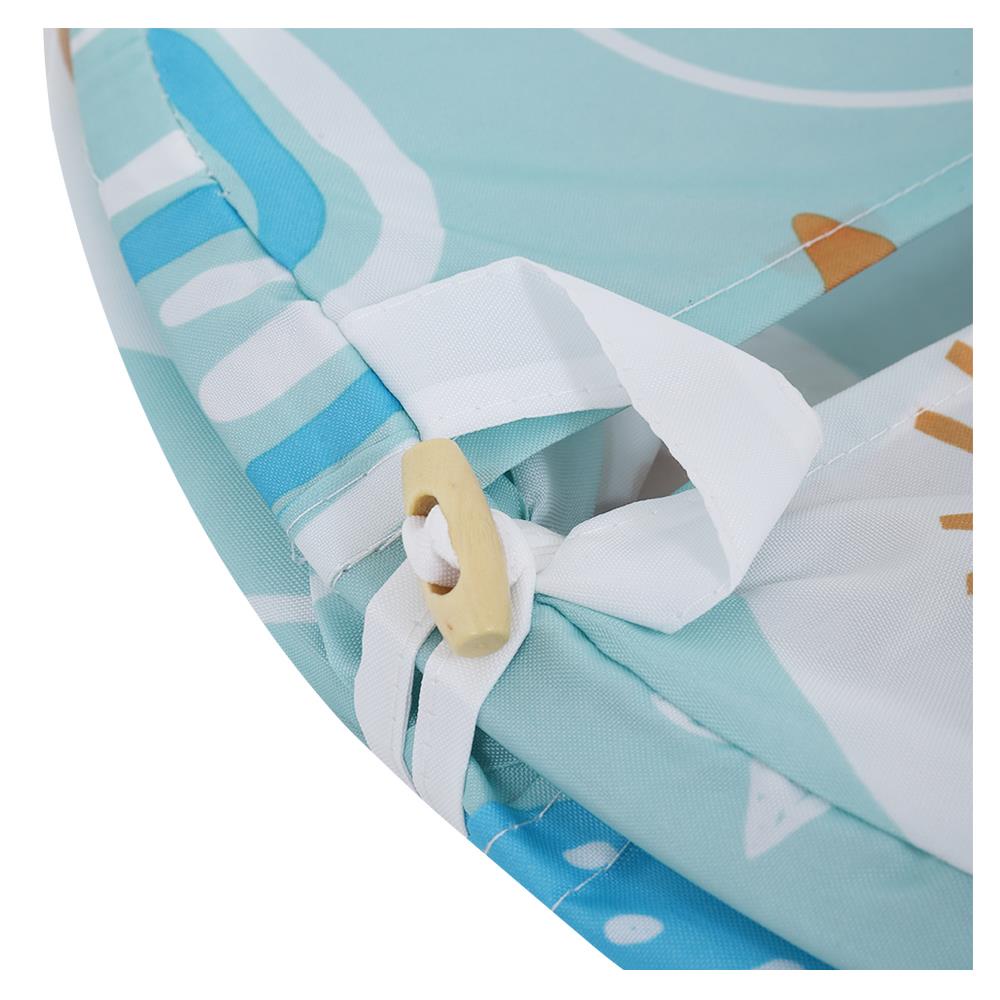 Homebase MOYA Giỏ để đồ giặt hình tròn RL-ACS21147 bằng Polyester 55X42X42CM họa tiết động vật