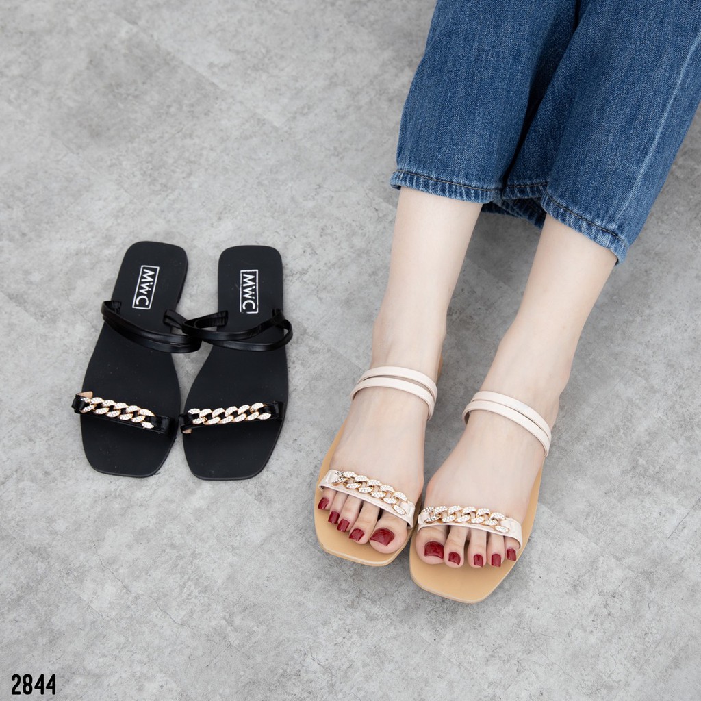 Giày Sandal Nữ Quai phối móc xích MWC NUSD- 2844