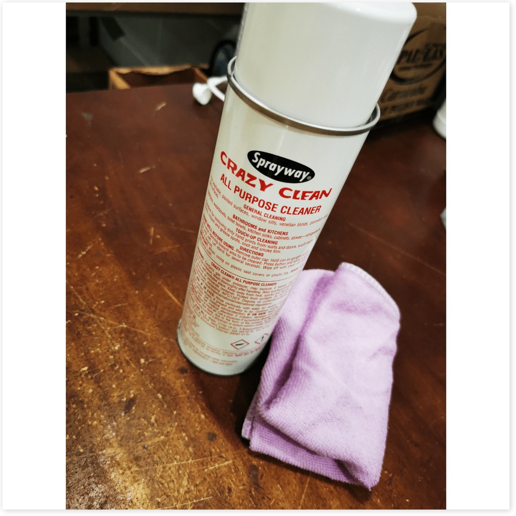 Dung Dịch Xịt Tẩy Đa Năng Sprayway Crazy Clean All Purpose Cleaner 539g Tẩy vết Mực, Tẩy Băng keo, Tẩy Dầu Tặng Kh
