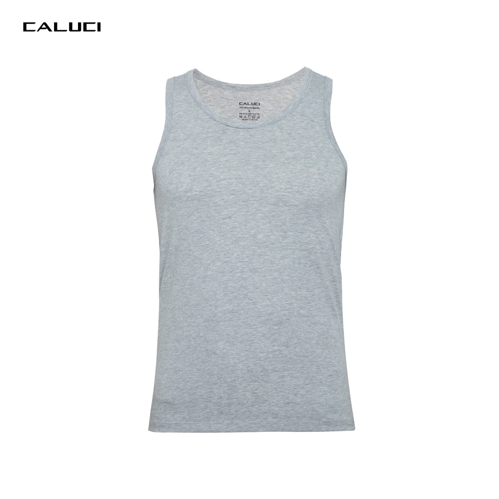 Áo ba lỗ nam CALUCI chất liệu cotton mềm mại, thoáng mát phù hợp làm áo mặc nhà, áo lót bên trong CUD1