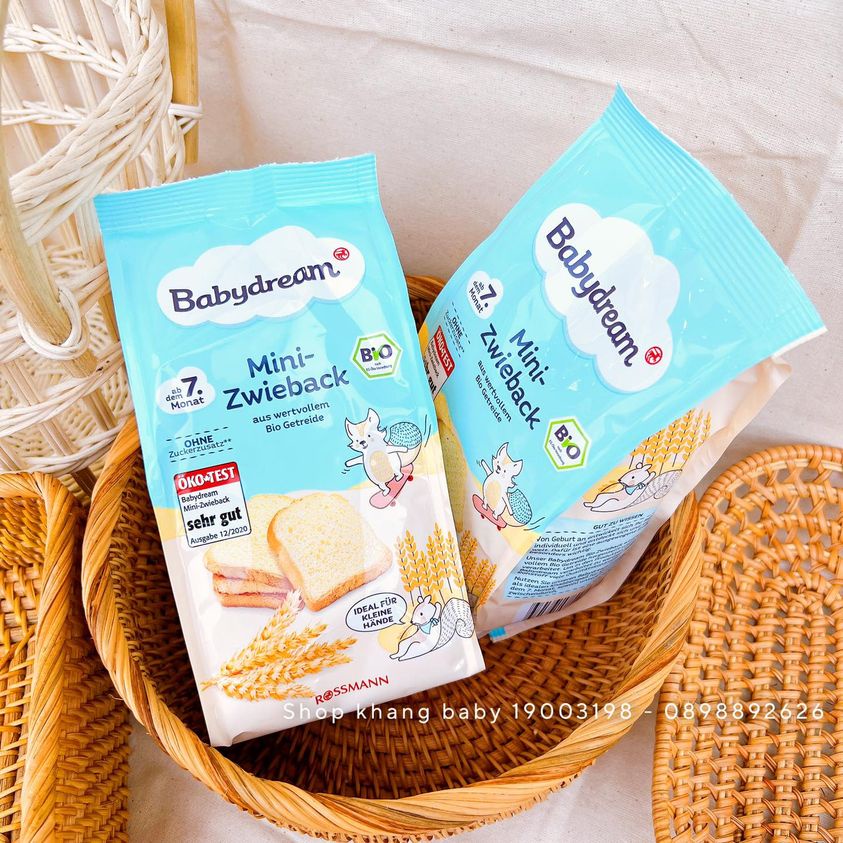 Bánh mì ăn dặm hữu cơ BABY DREAM 100gr - Shop Khang Baby