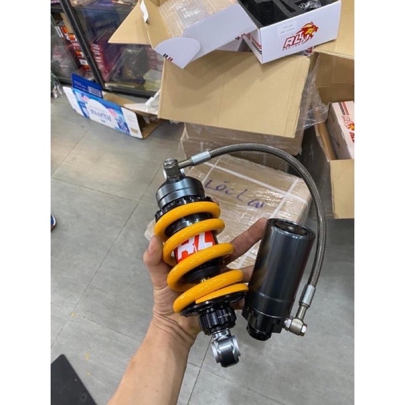 Phuộc REDLEO bình dầu xoay 360 cho Exciter150-155 , Winner/Sonic