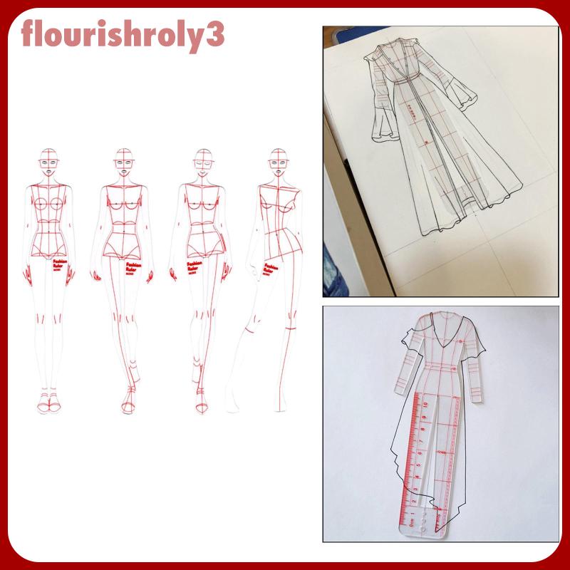 Bộ Thước Vẽ Phác Thảo Thiết Kế Thời Trang