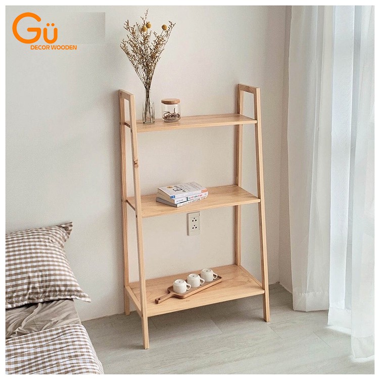 Kệ Gỗ - Kệ Gỗ đa năng 3 tầng GU.DECOR - Nội thất Hàn Quốc