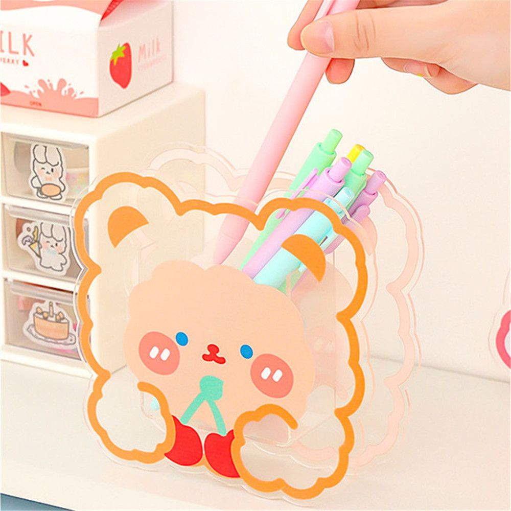 Hộp Đựng Bút Bằng Acrylic Để Bàn Thiết Kế Độc Đáo Tiện Dụng Cho Văn Phòng