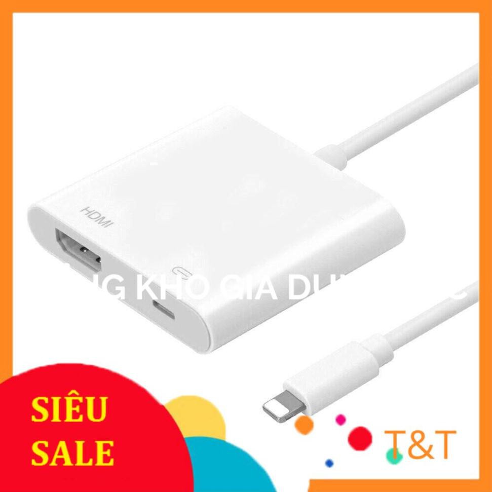 Cáp chuyển Lightning to HDMI cho Iphone, ipad chất lượng cao 1080P, HDMI cho iphone, lightning sang HDMI