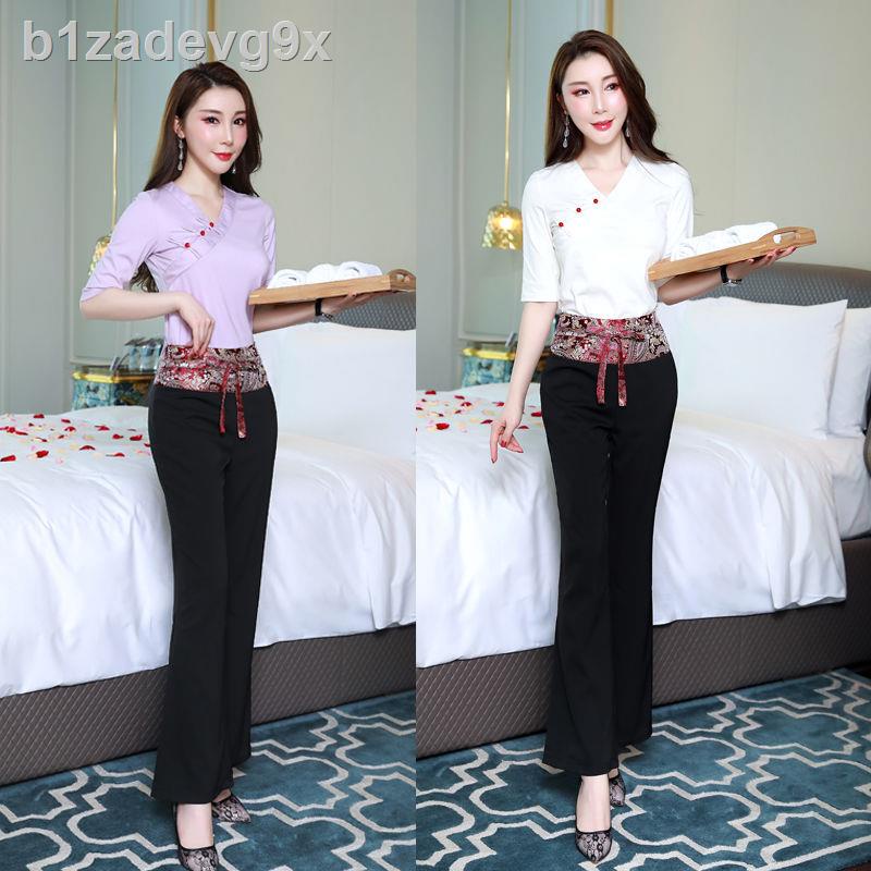 Cửa hàng massage chân quần áo làm việc kỹ thuật viên phù hợp với sexy đi ngâm đồng phục thợ thẩm mỹ câu lạ